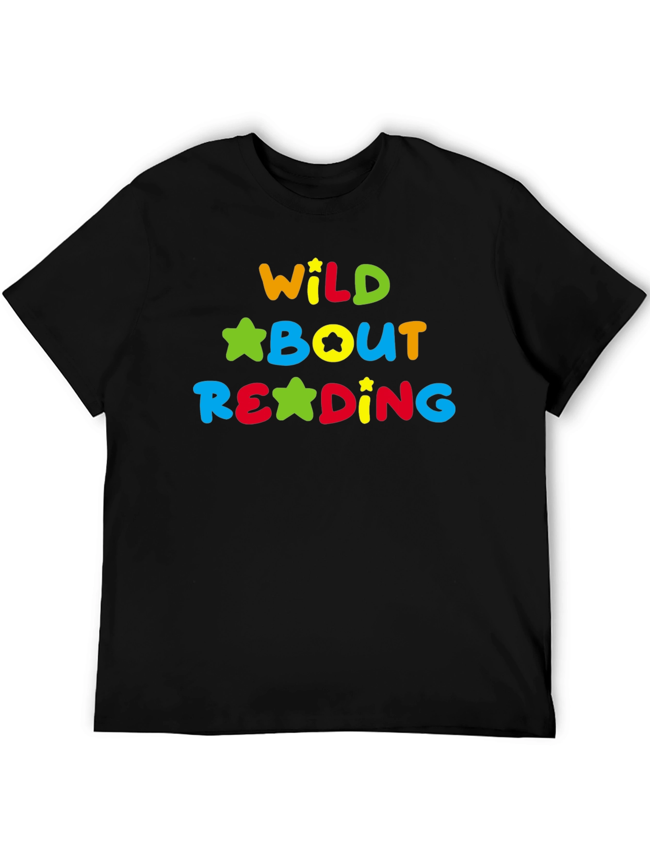Wild About Reading T-Shirt - Colorful Star Design