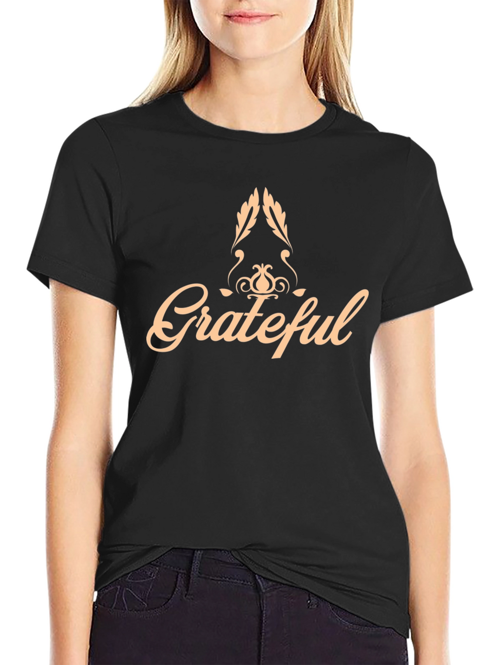 Grateful Graphic Tee - Stylish Black T-Shirt
