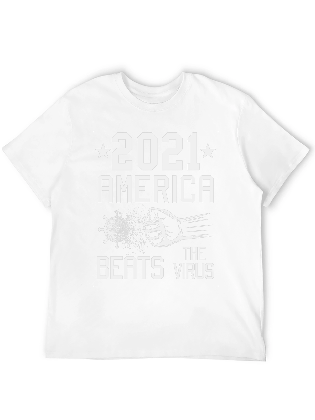 2021 America Beats Virus Graphic T-Shirt