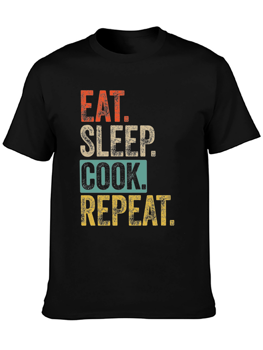 Eat Sleep Cook Repeat T-Shirt - Culinary Lifestyle