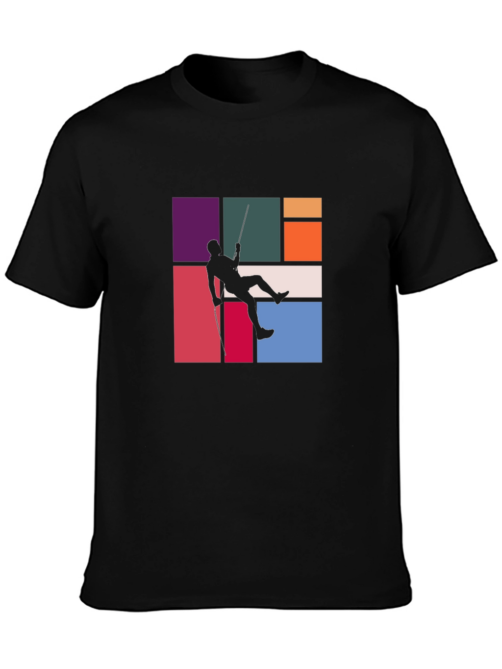 Climber Graphic Tee - Stylish Black T-Shirt