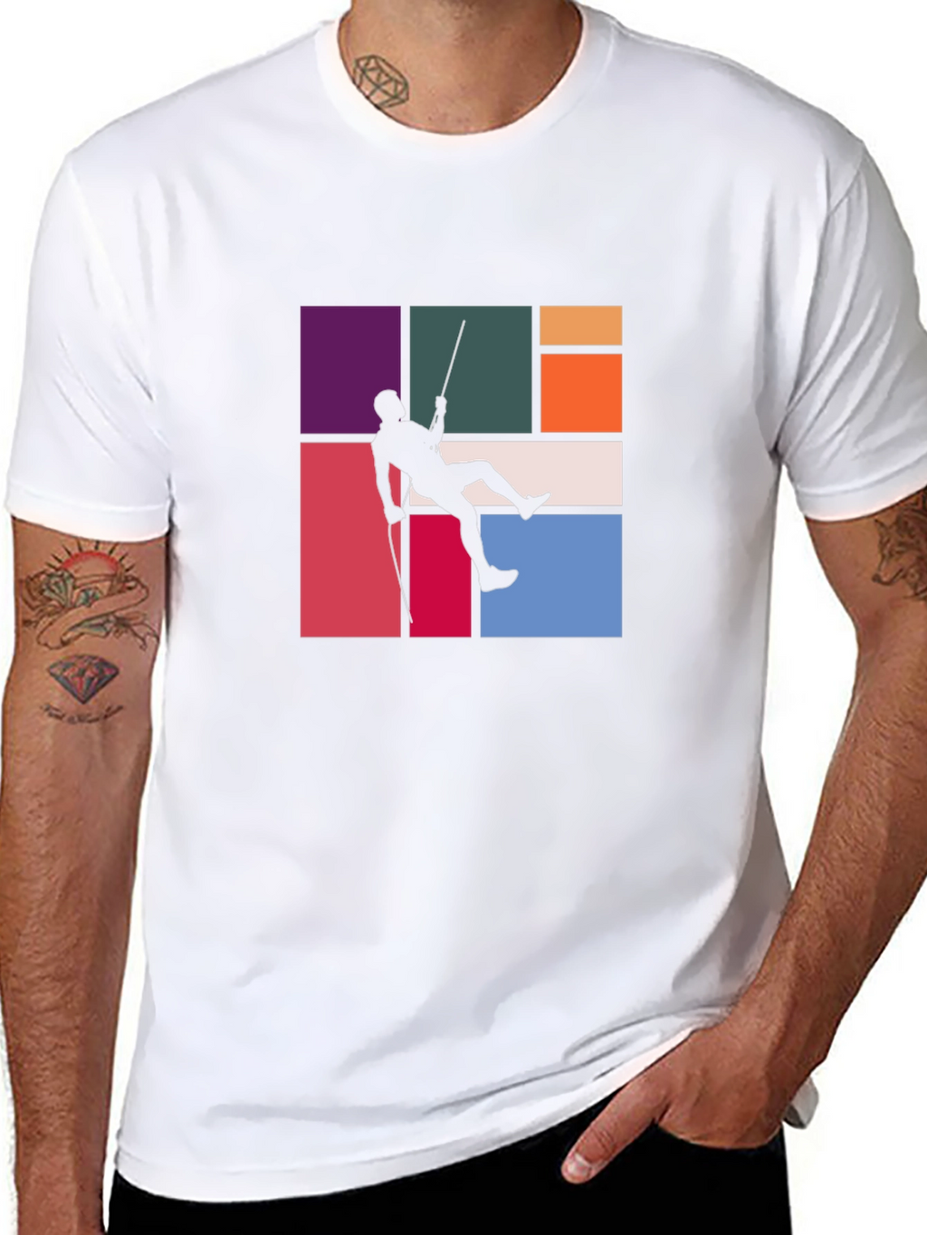 Climber Graphic Tee - Stylish Black T-Shirt