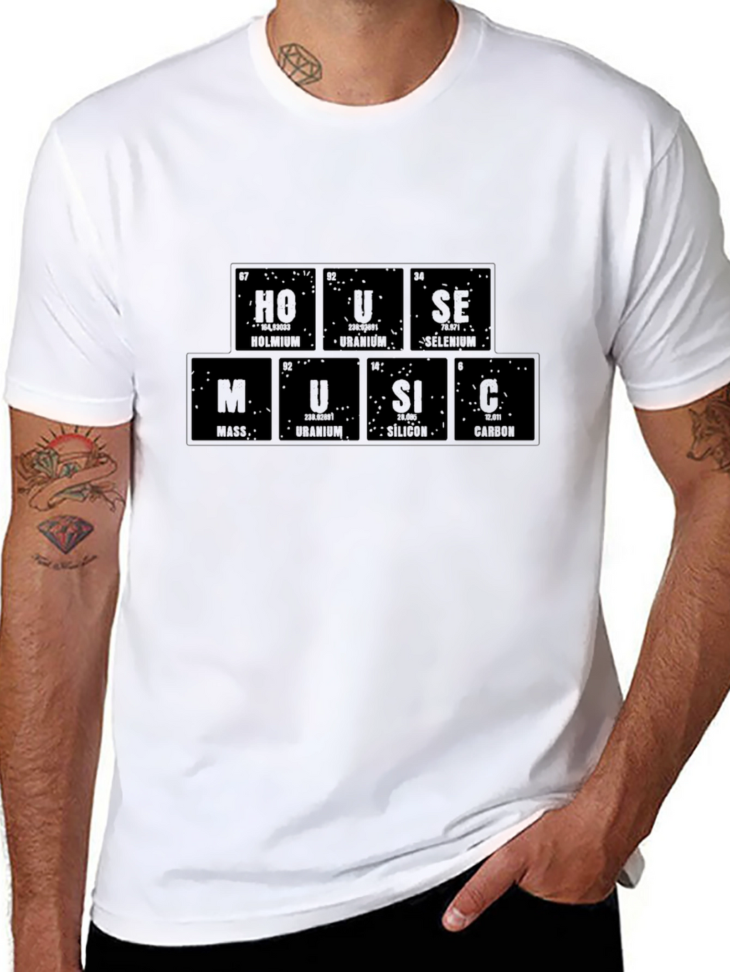 Periodic Table Music Black T-Shirt
