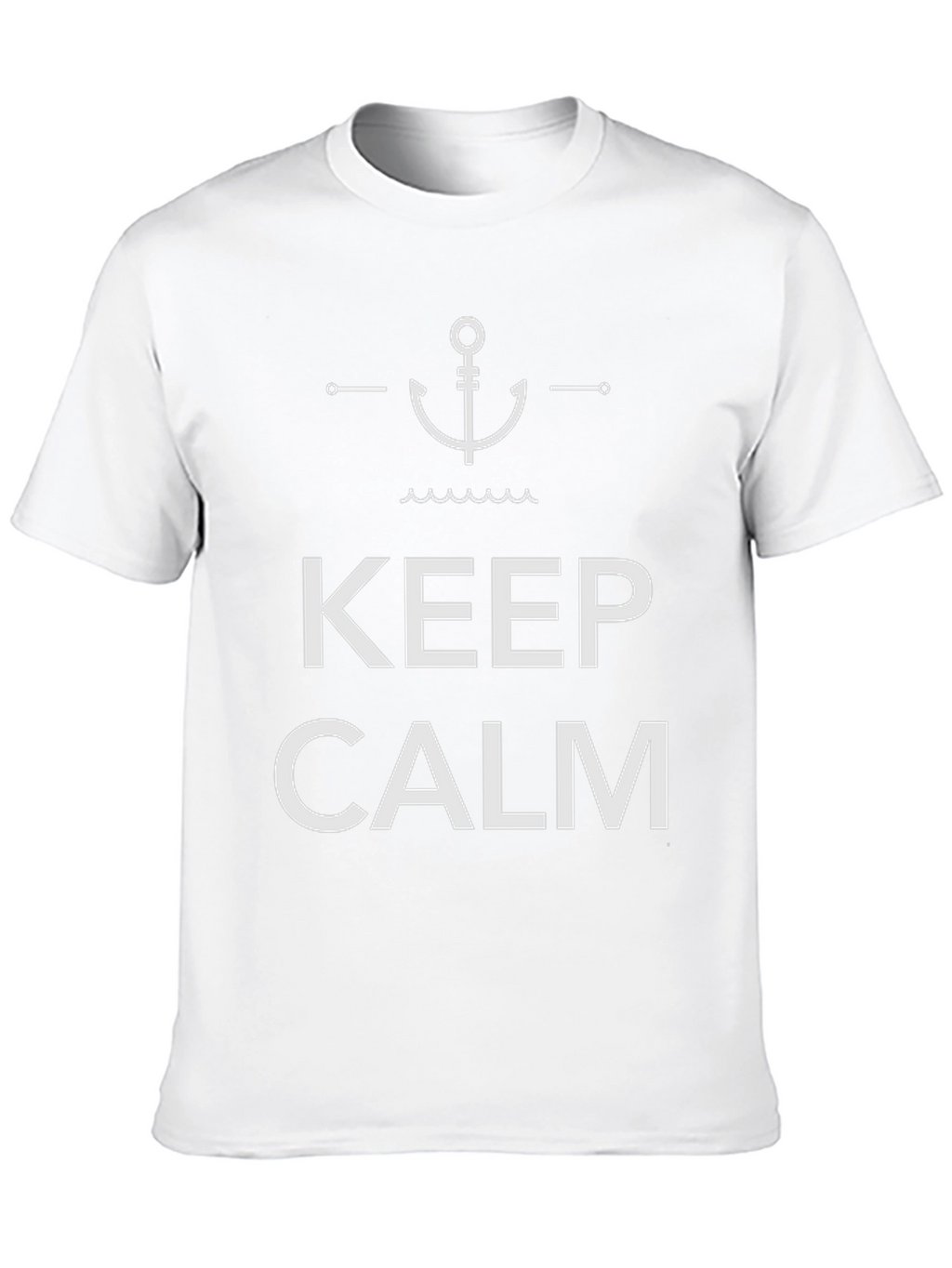 Keep Calm Anchor Graphic Black T-Shirt