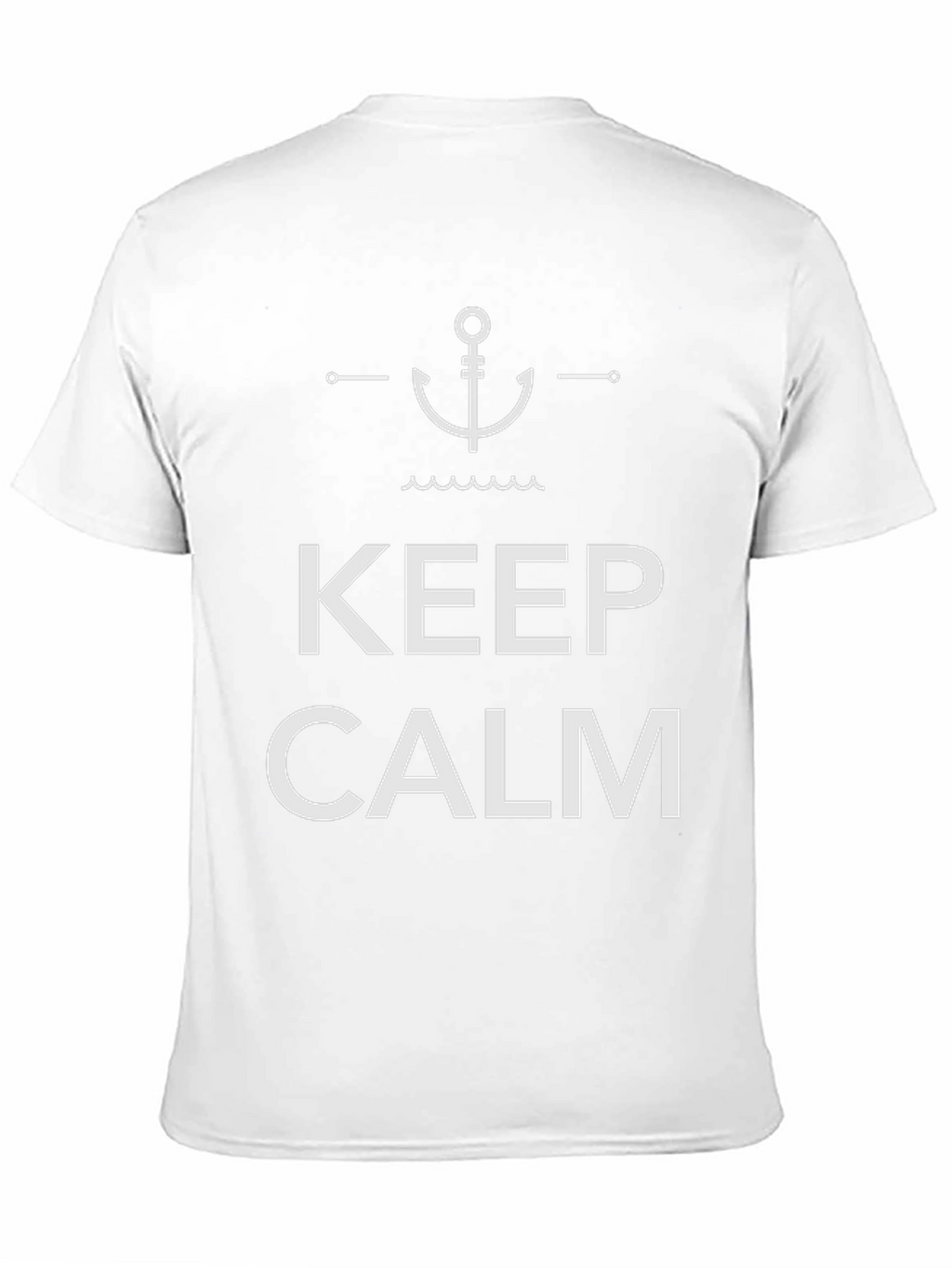 Keep Calm Anchor Graphic Black T-Shirt