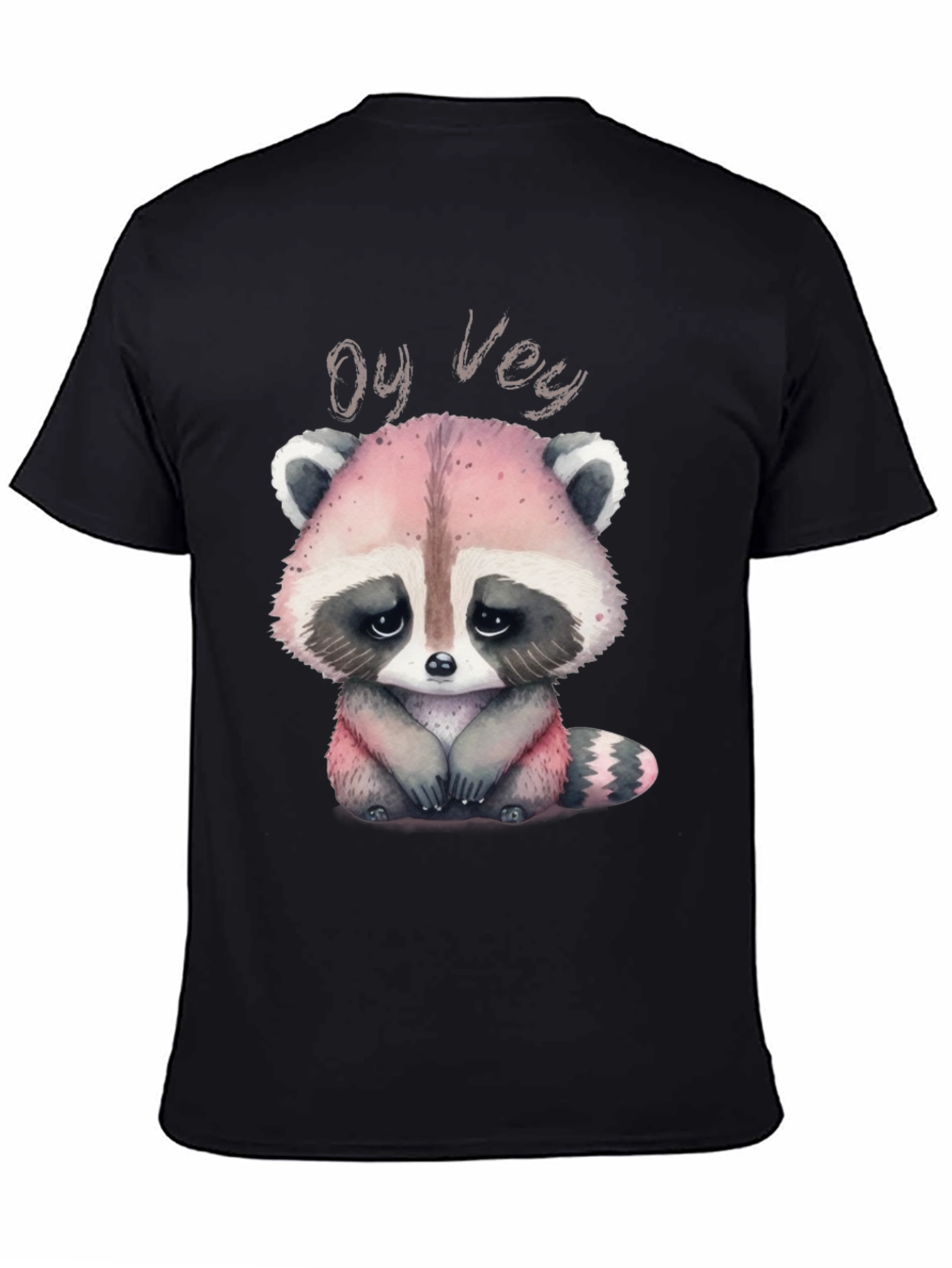 Oy Vey Raccoon T-Shirt - Cute Animal Graphic Tee