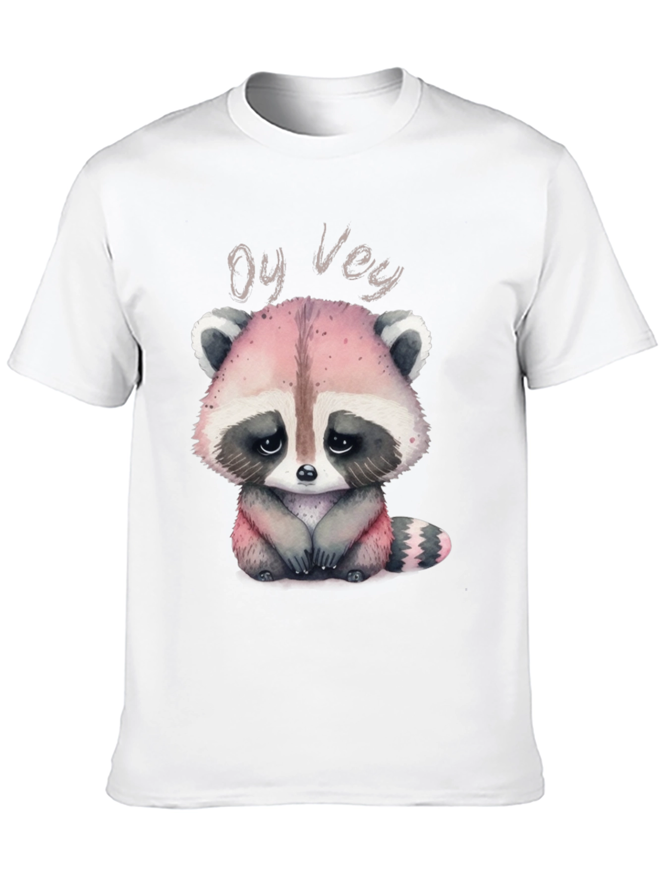 Oy Vey Raccoon T-Shirt - Cute Animal Graphic Tee
