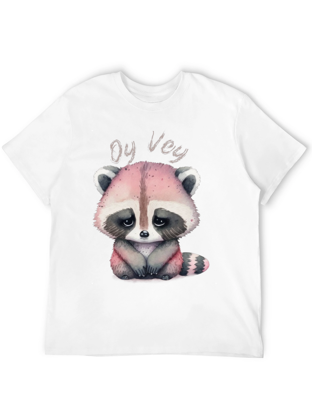 Oy Vey Raccoon T-Shirt - Cute Animal Graphic Tee