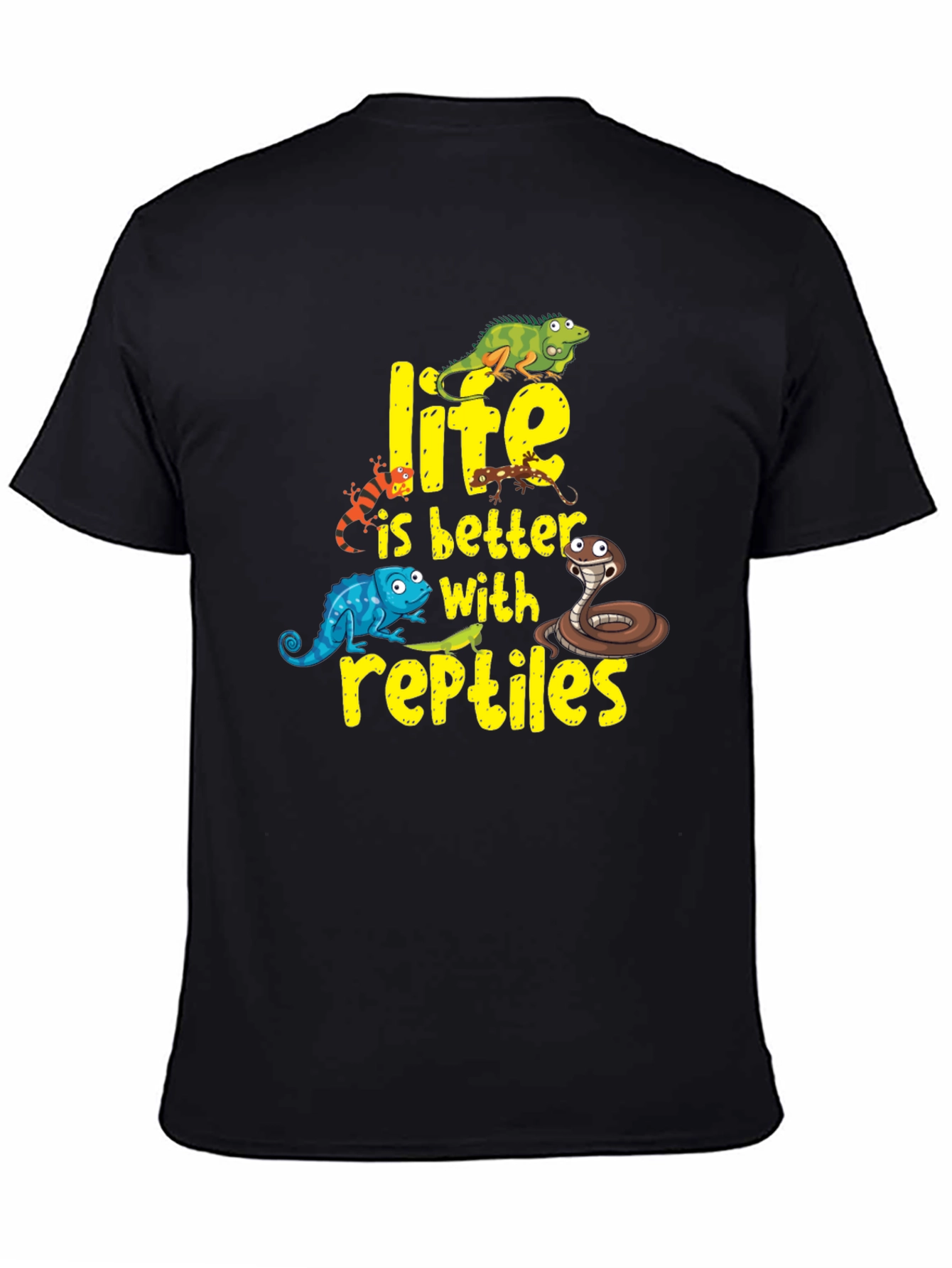 Reptile Lover T-Shirt - Life is Better With Reptiles