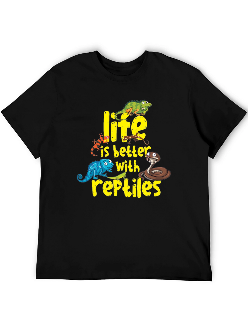 Reptile Lover T-Shirt - Life is Better With Reptiles