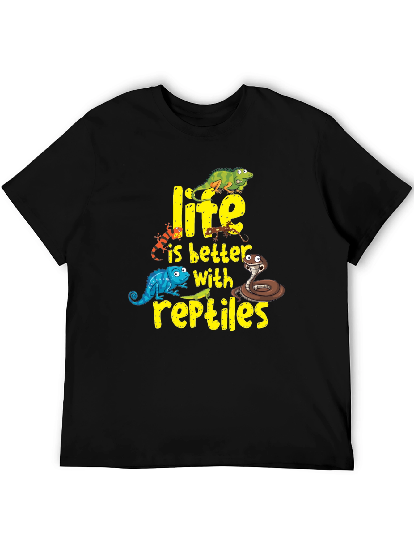 Reptile Lover T-Shirt - Life is Better With Reptiles