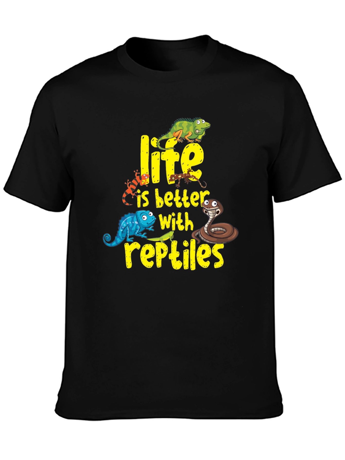 Reptile Lover T-Shirt - Life is Better With Reptiles