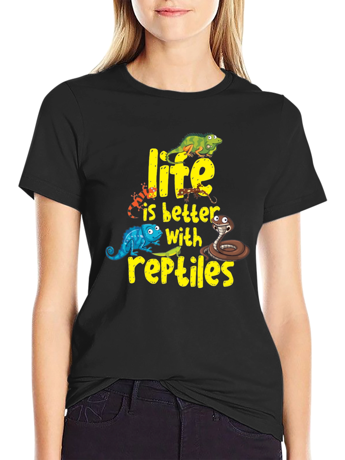 Reptile Lover T-Shirt - Life is Better With Reptiles