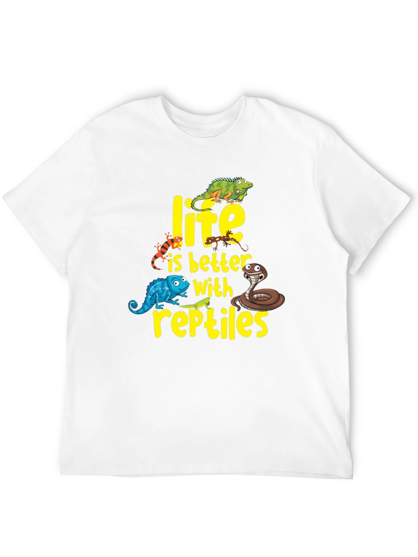 Reptile Lover T-Shirt - Life is Better With Reptiles