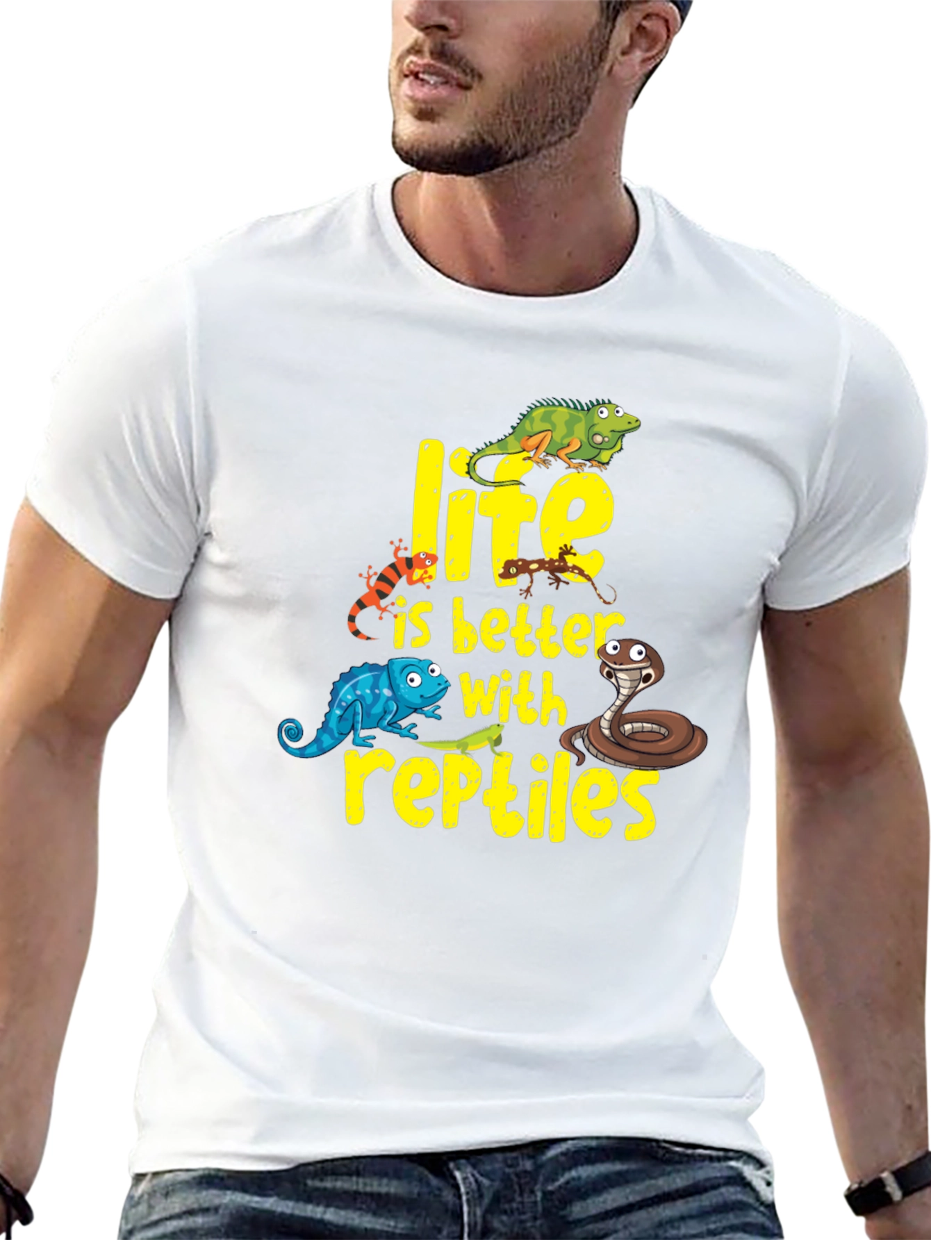 Reptile Lover T-Shirt - Life is Better With Reptiles