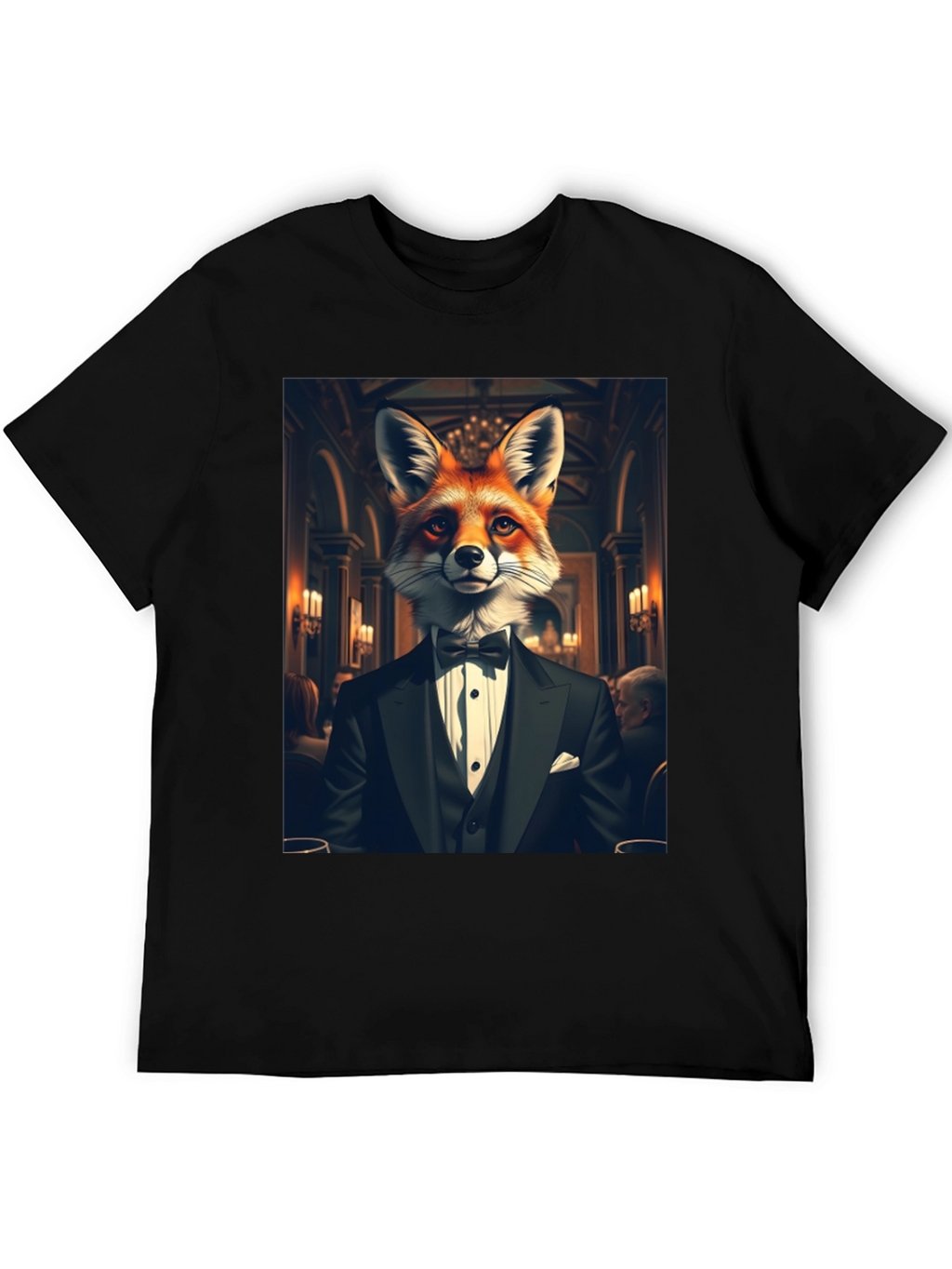 Fox in Tuxedo Graphic Tee - Classy Style