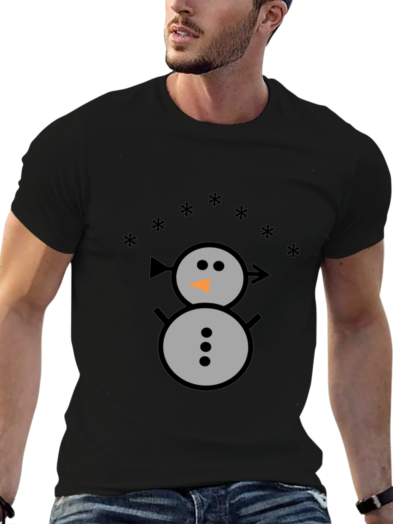 Snowman Graphic Tee - Winter Holiday Shirt
