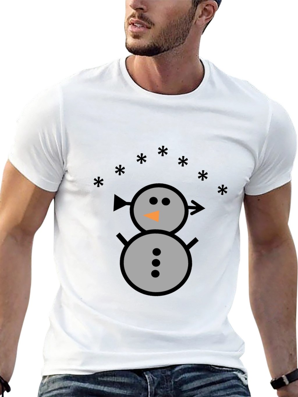 Snowman Graphic Tee - Winter Holiday Shirt
