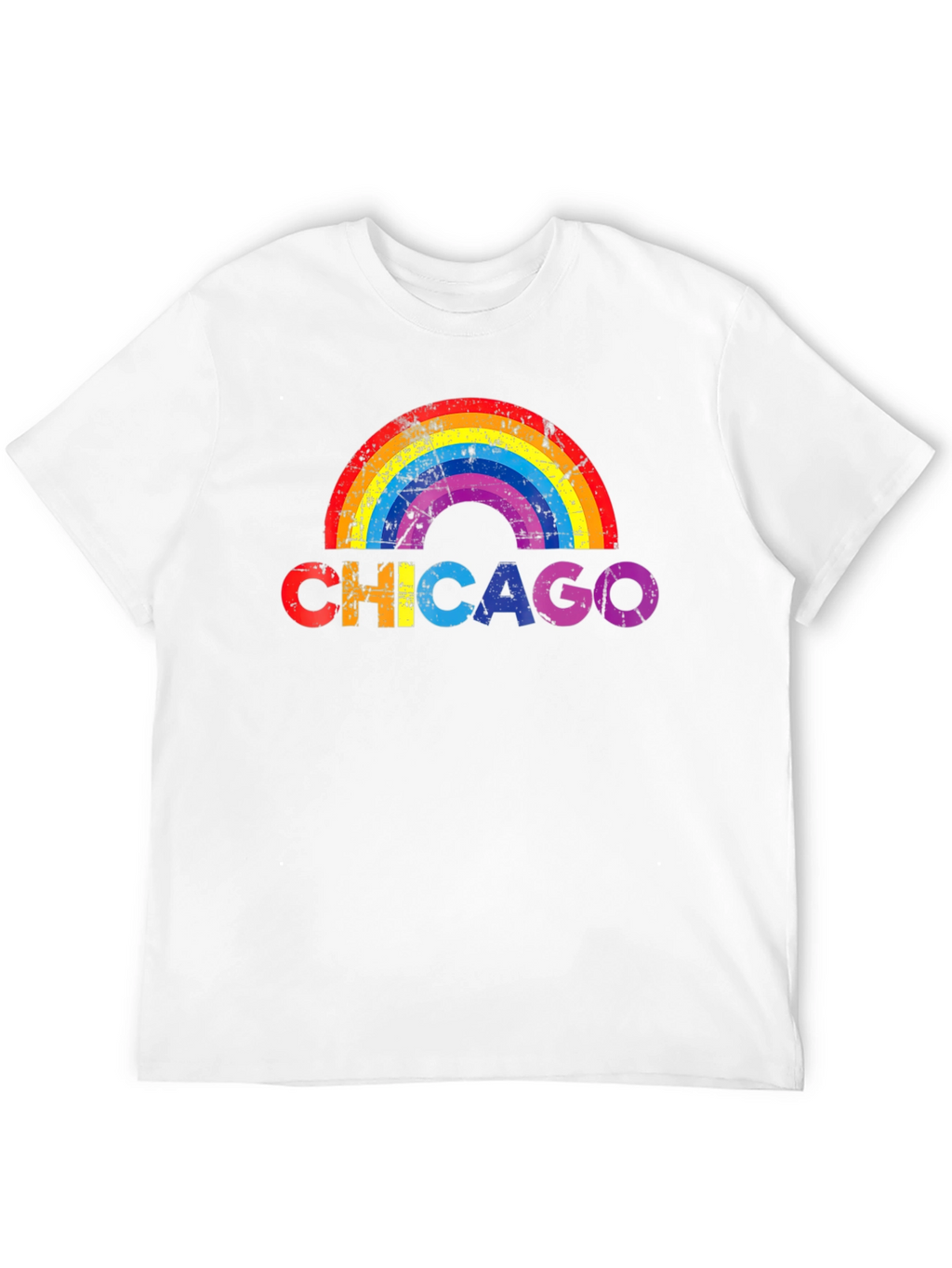 Chicago Rainbow Graphic T-Shirt