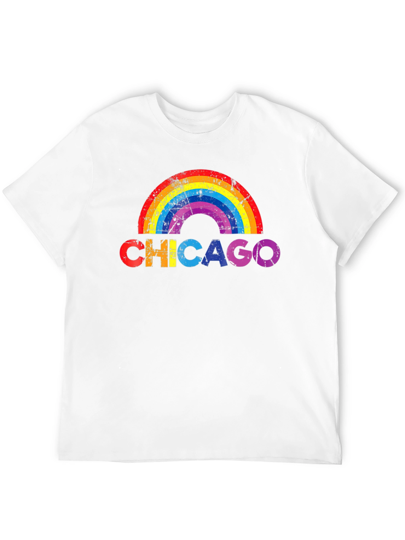 Chicago Rainbow Graphic T-Shirt