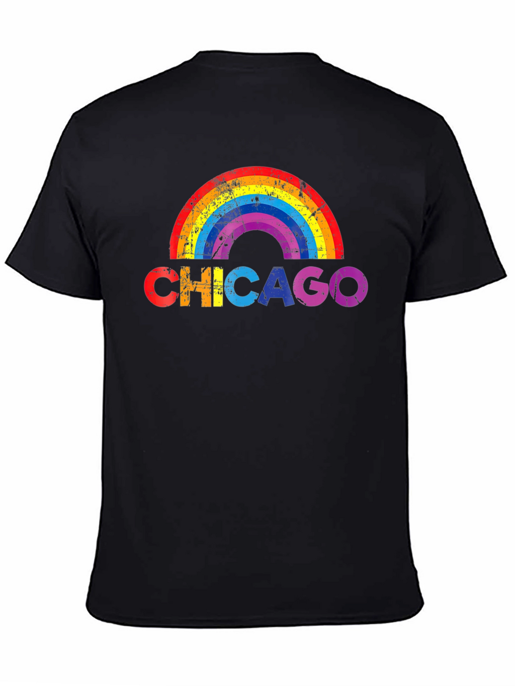 Chicago Rainbow Graphic T-Shirt