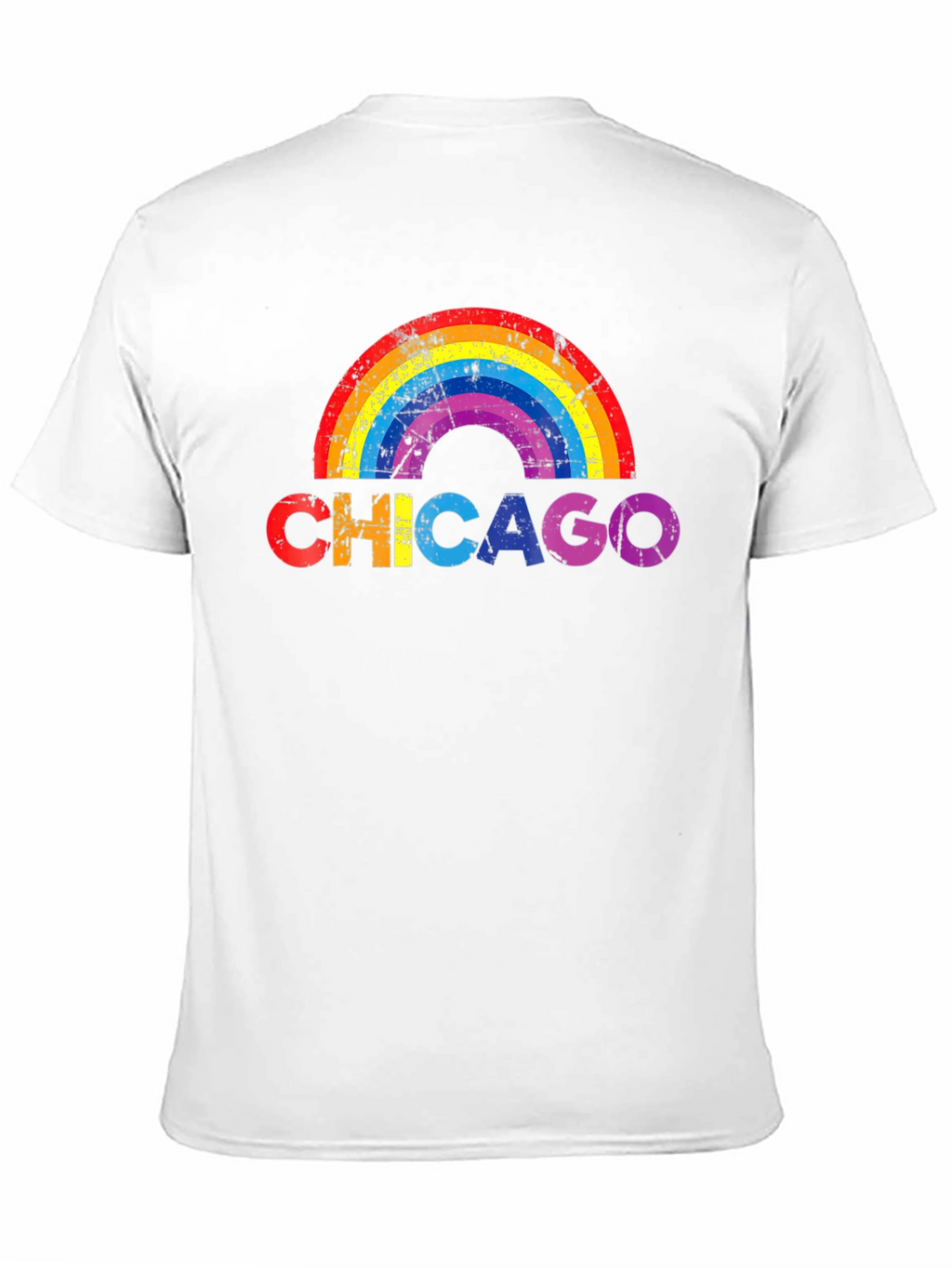 Chicago Rainbow Graphic T-Shirt