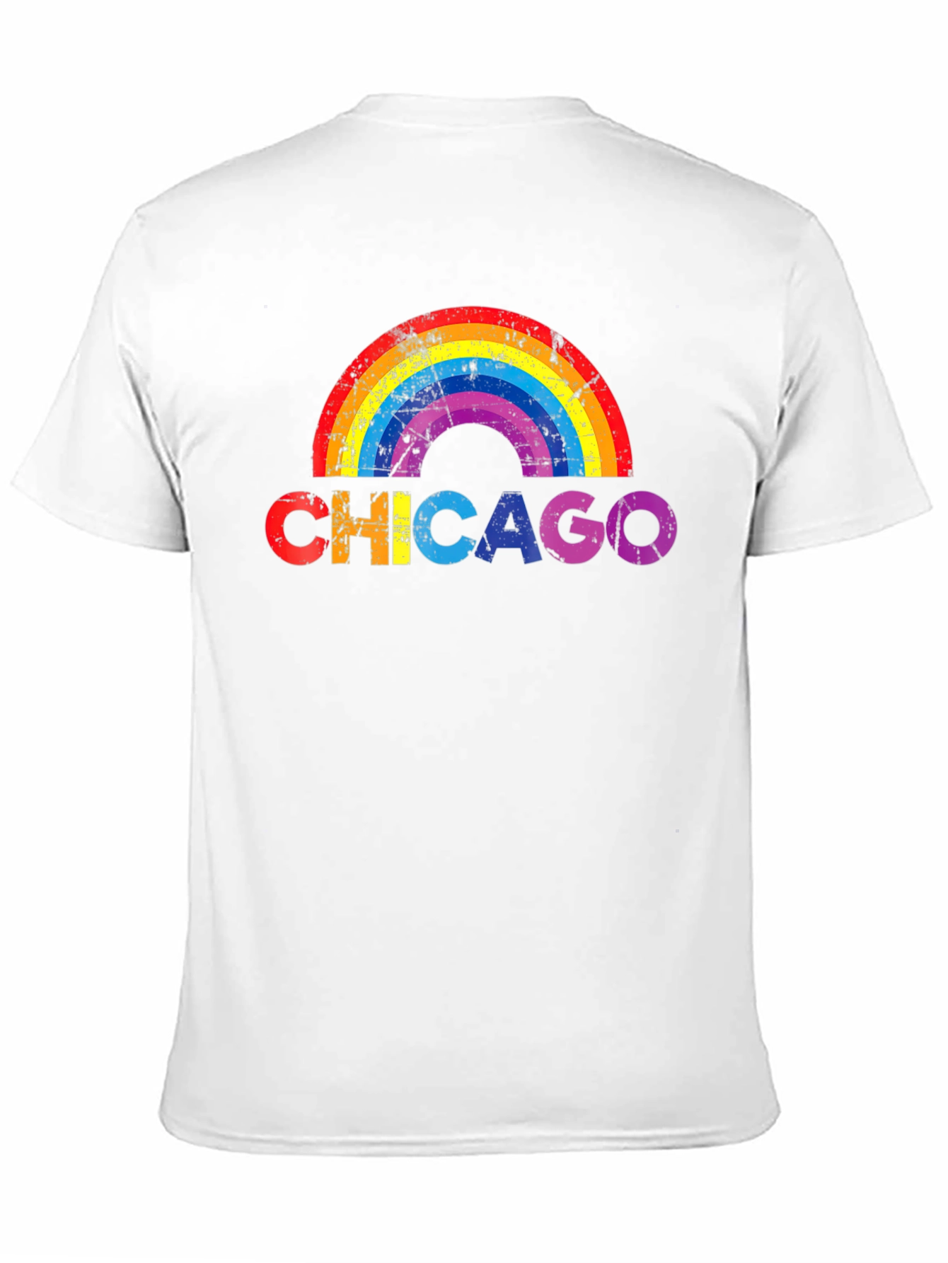 Chicago Rainbow Graphic T-Shirt