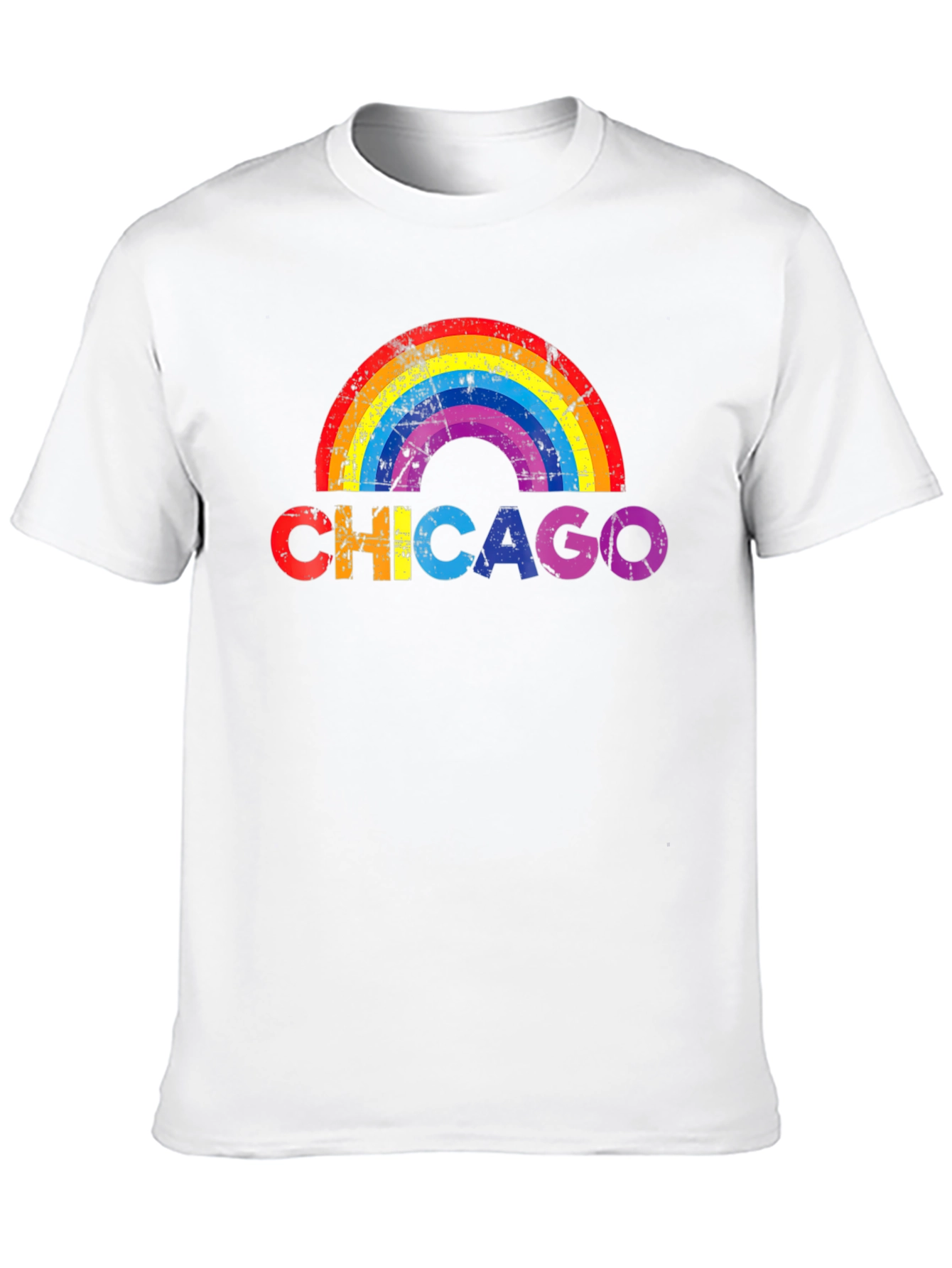 Chicago Rainbow Graphic T-Shirt