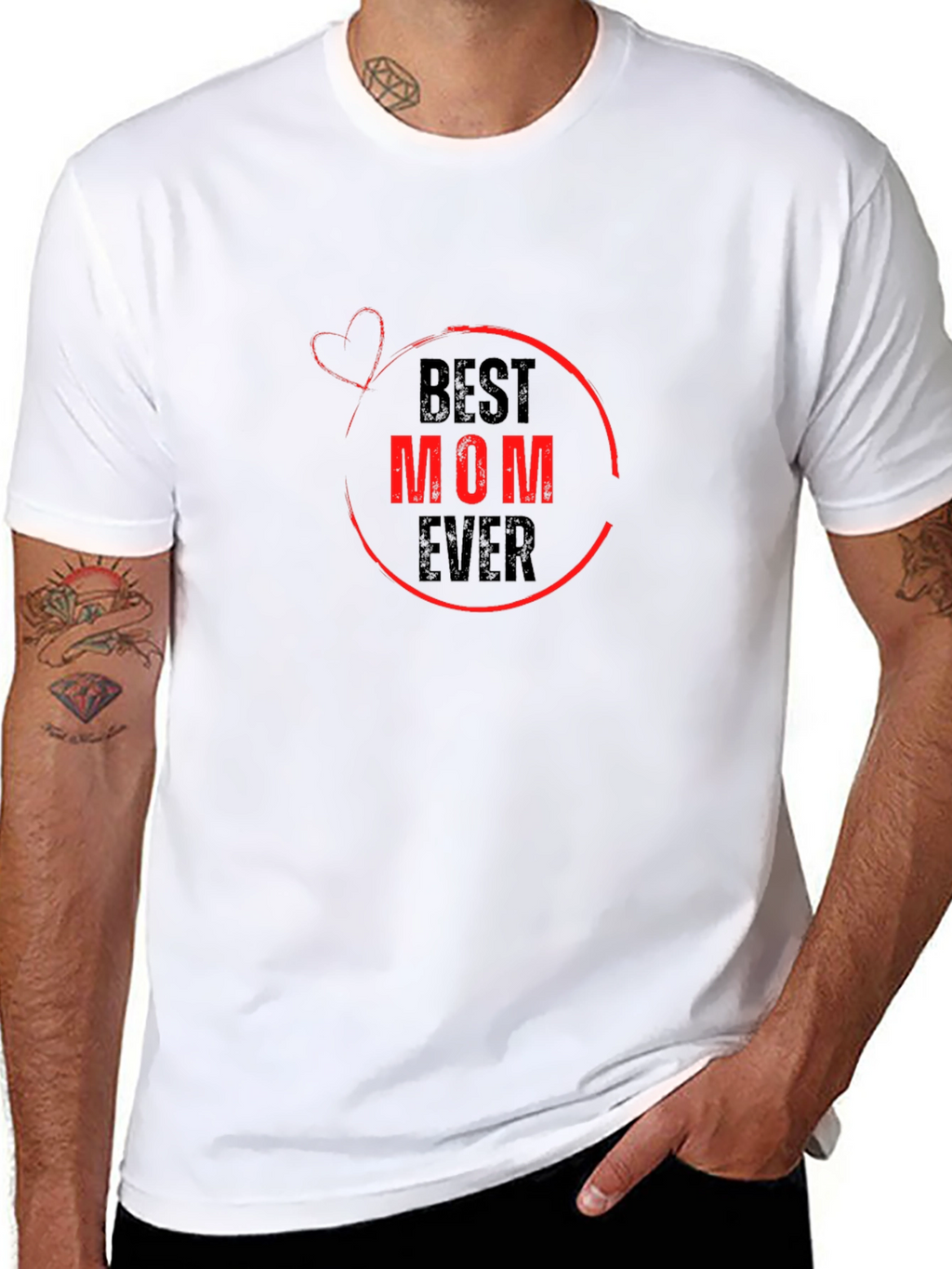 Best Mom Ever Graphic Tee - Black T-Shirt