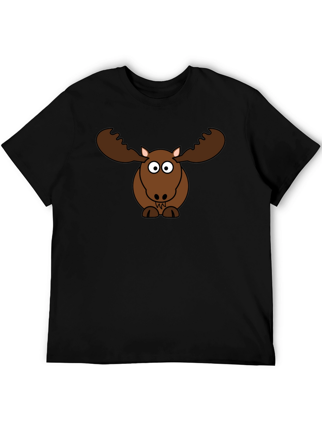 Funny Moose Cartoon Graphic Tee