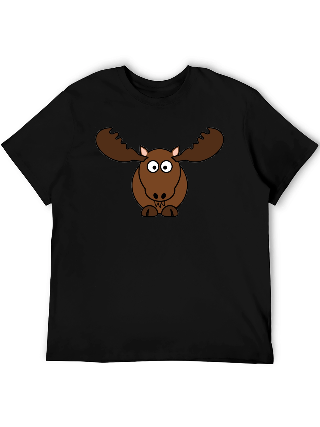 Funny Moose Cartoon Graphic Tee