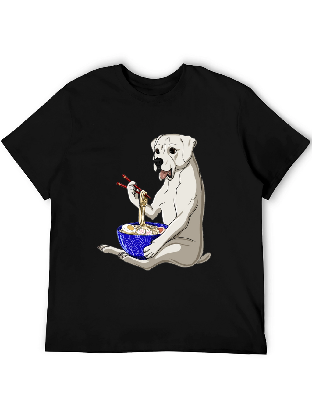 Dog Eating Ramen T-Shirt