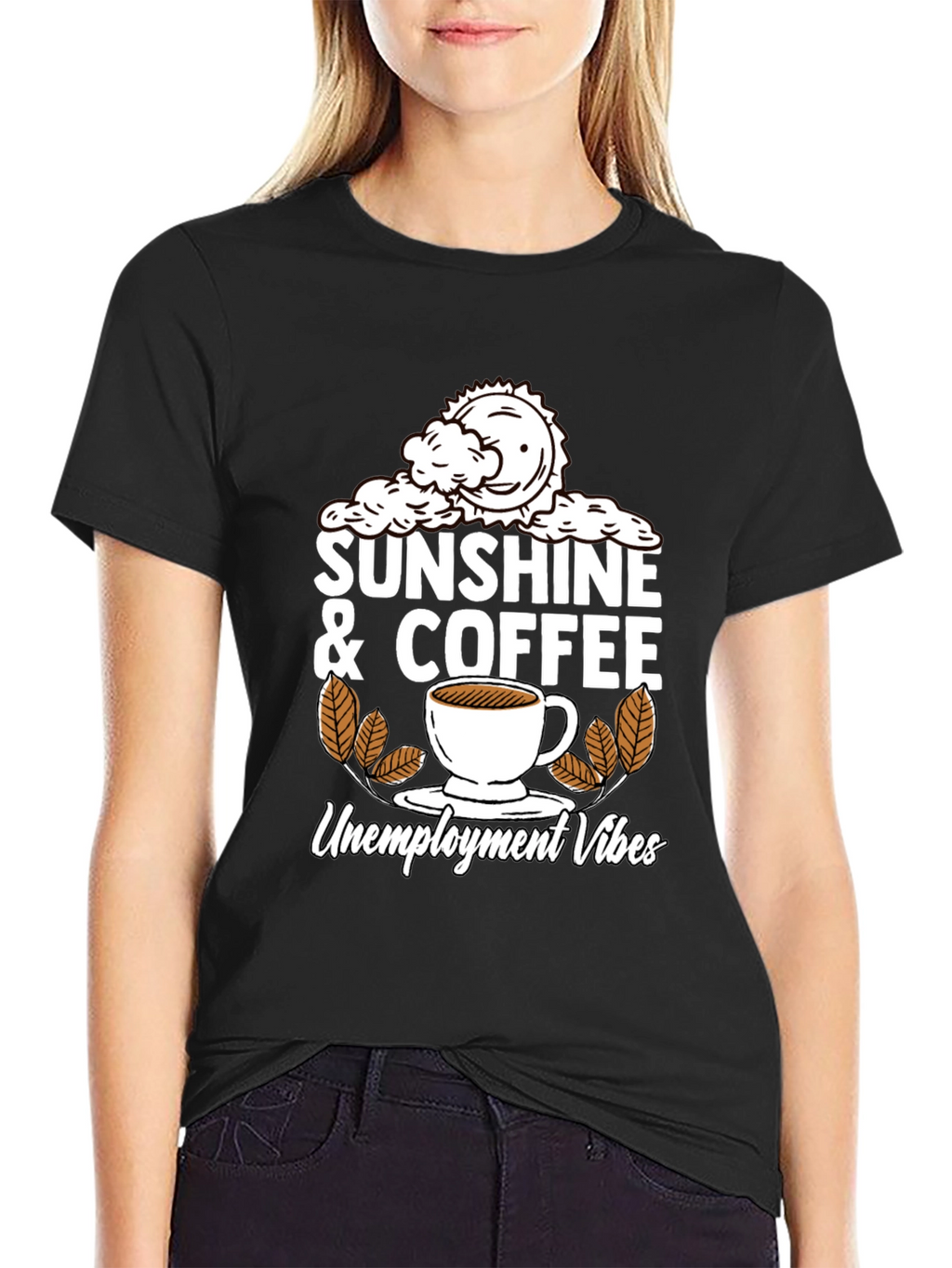 Sunshine & Coffee Unemployment Vibes Graphic Tee