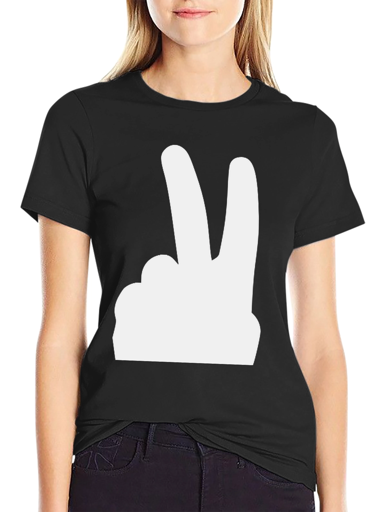 Peace Sign Graphic Tee - Stylish Comfort