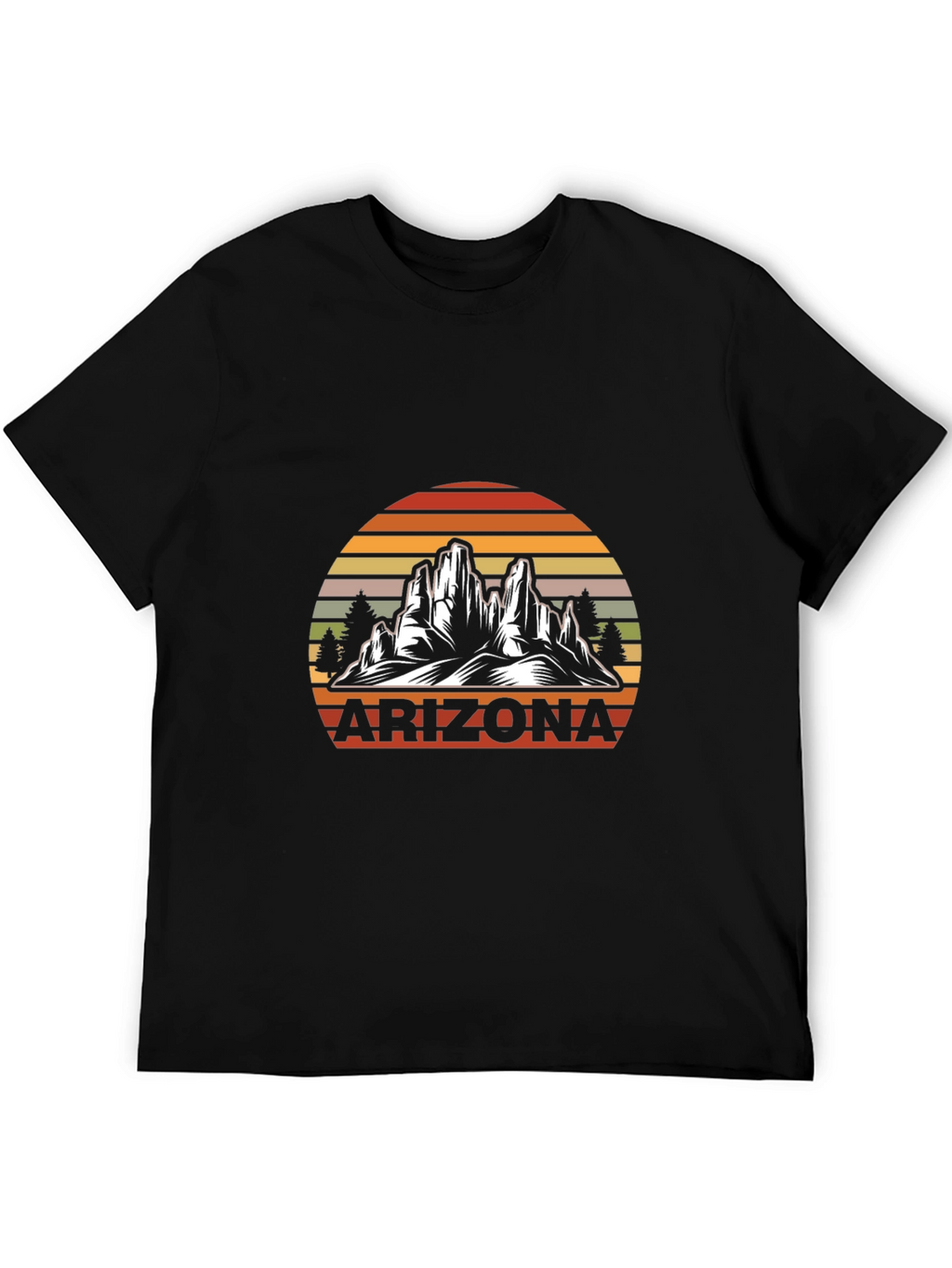 Arizona Sunset Graphic T-Shirt - Desert Mountain Design