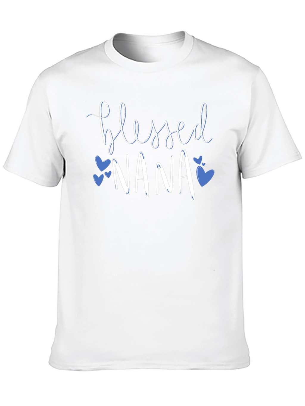 Blessed Nana T-Shirt - Cute Heart Graphic Tee