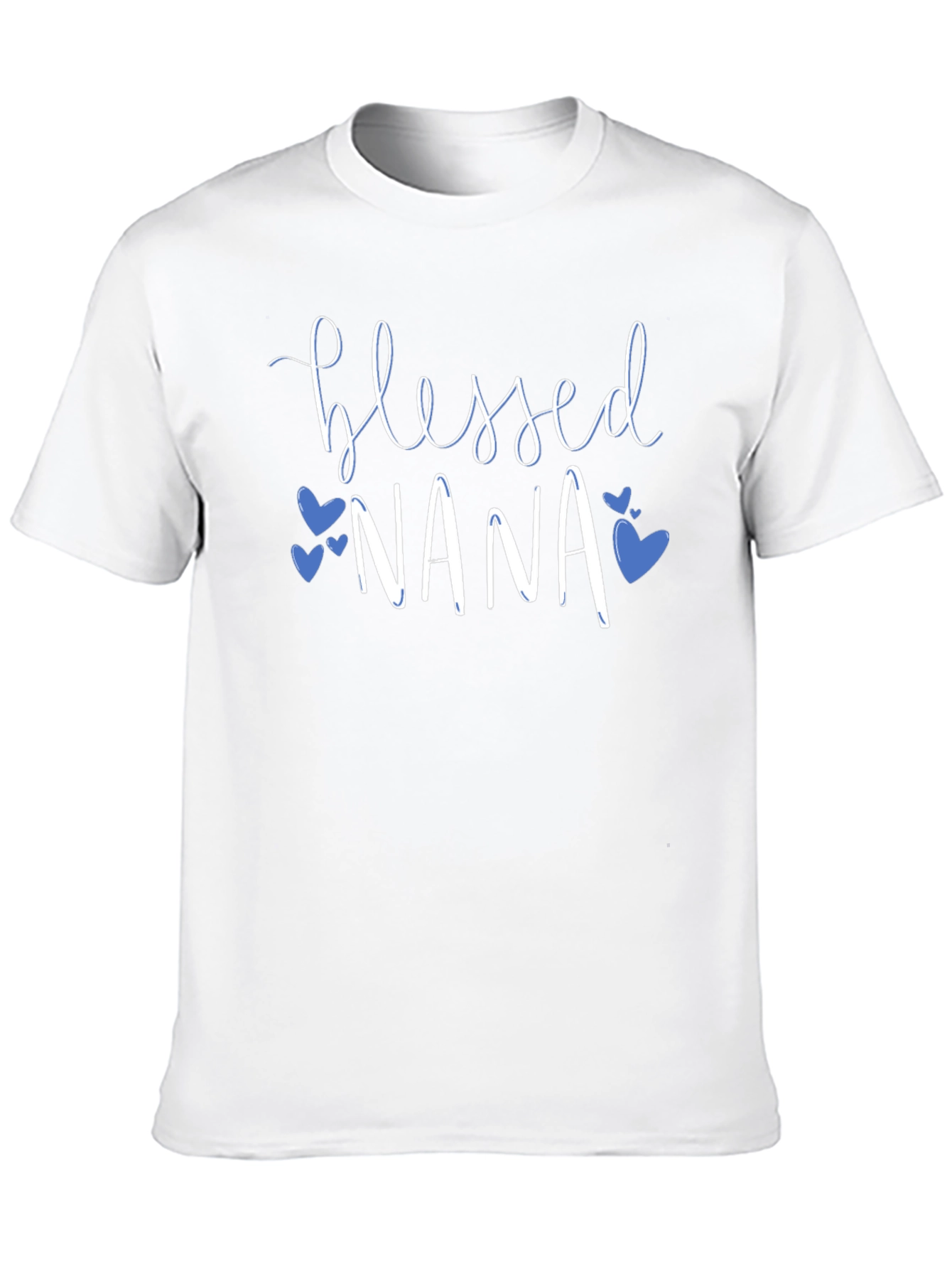 Blessed Nana T-Shirt - Cute Heart Graphic Tee