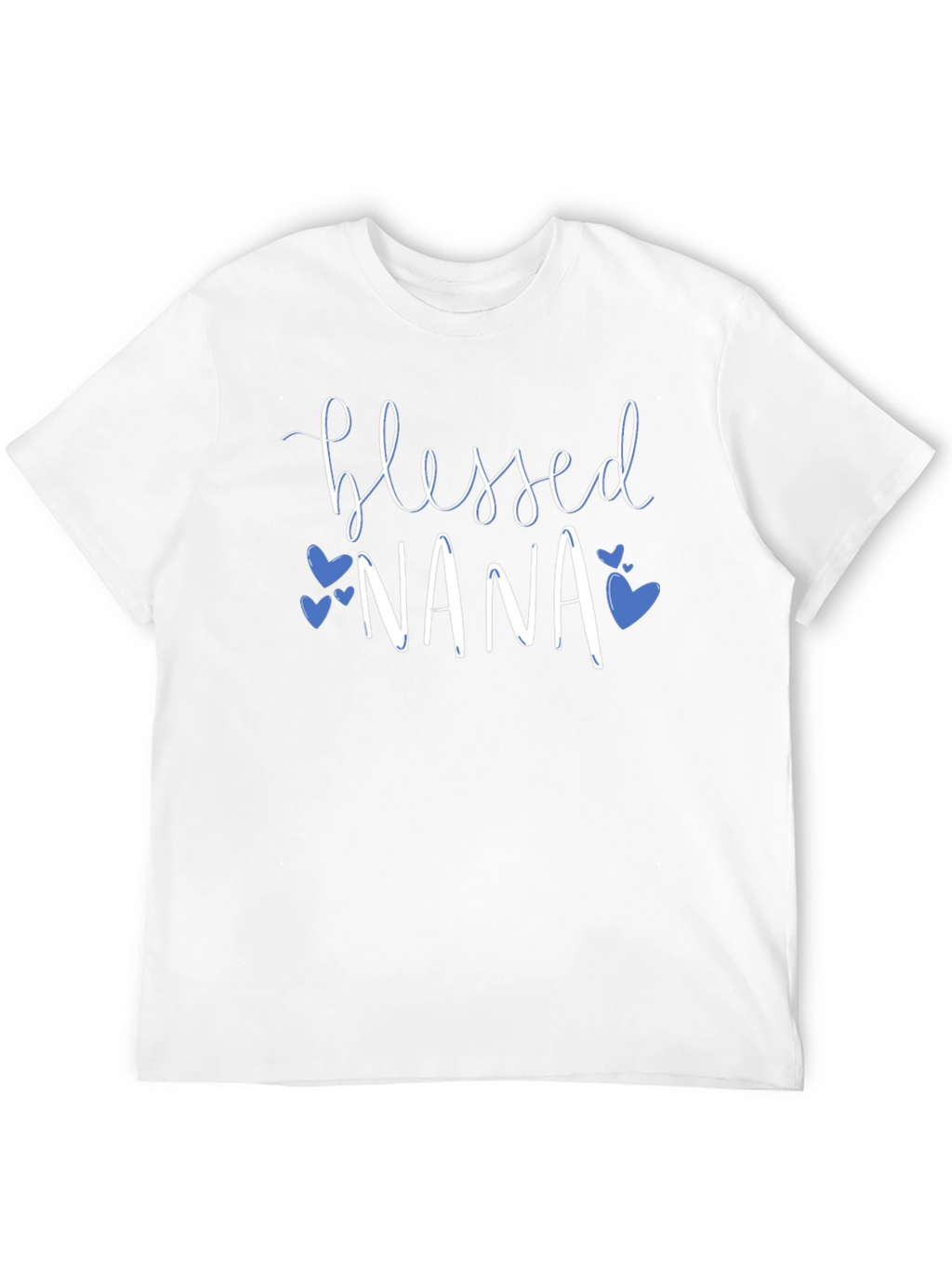 Blessed Nana T-Shirt - Cute Heart Graphic Tee