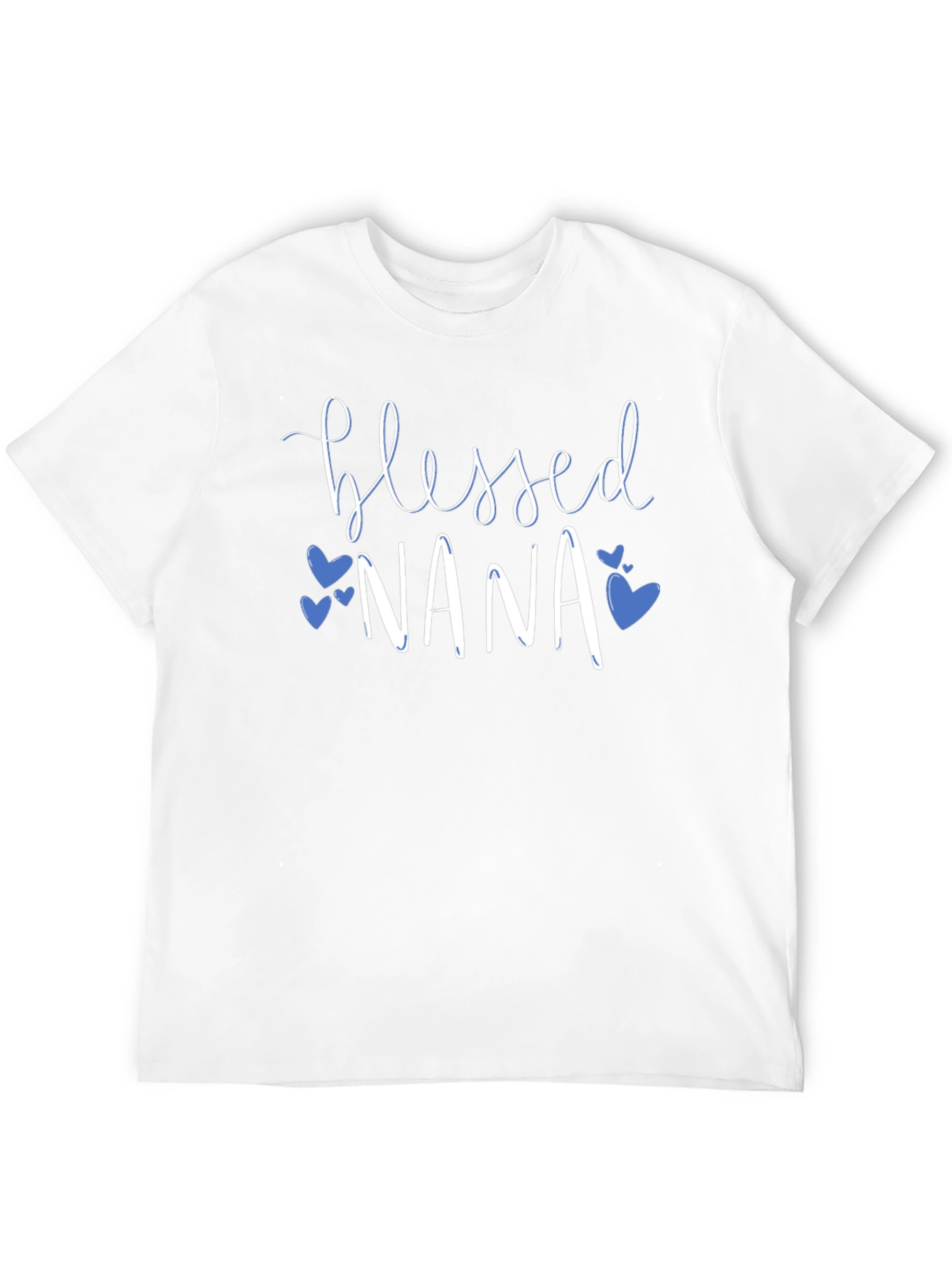 Blessed Nana T-Shirt - Cute Heart Graphic Tee
