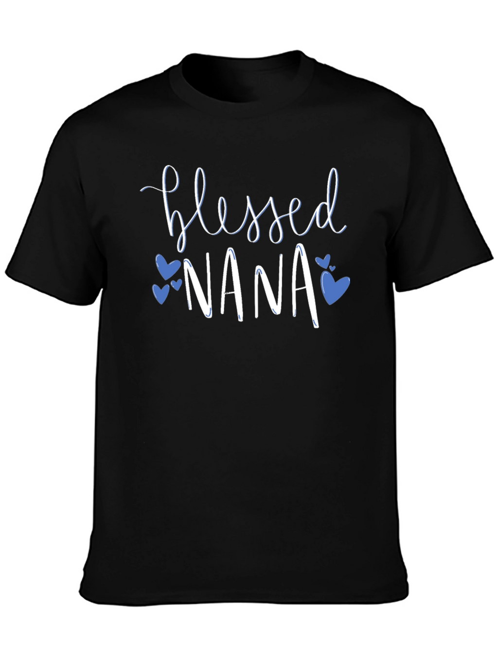 Blessed Nana T-Shirt - Cute Heart Graphic Tee