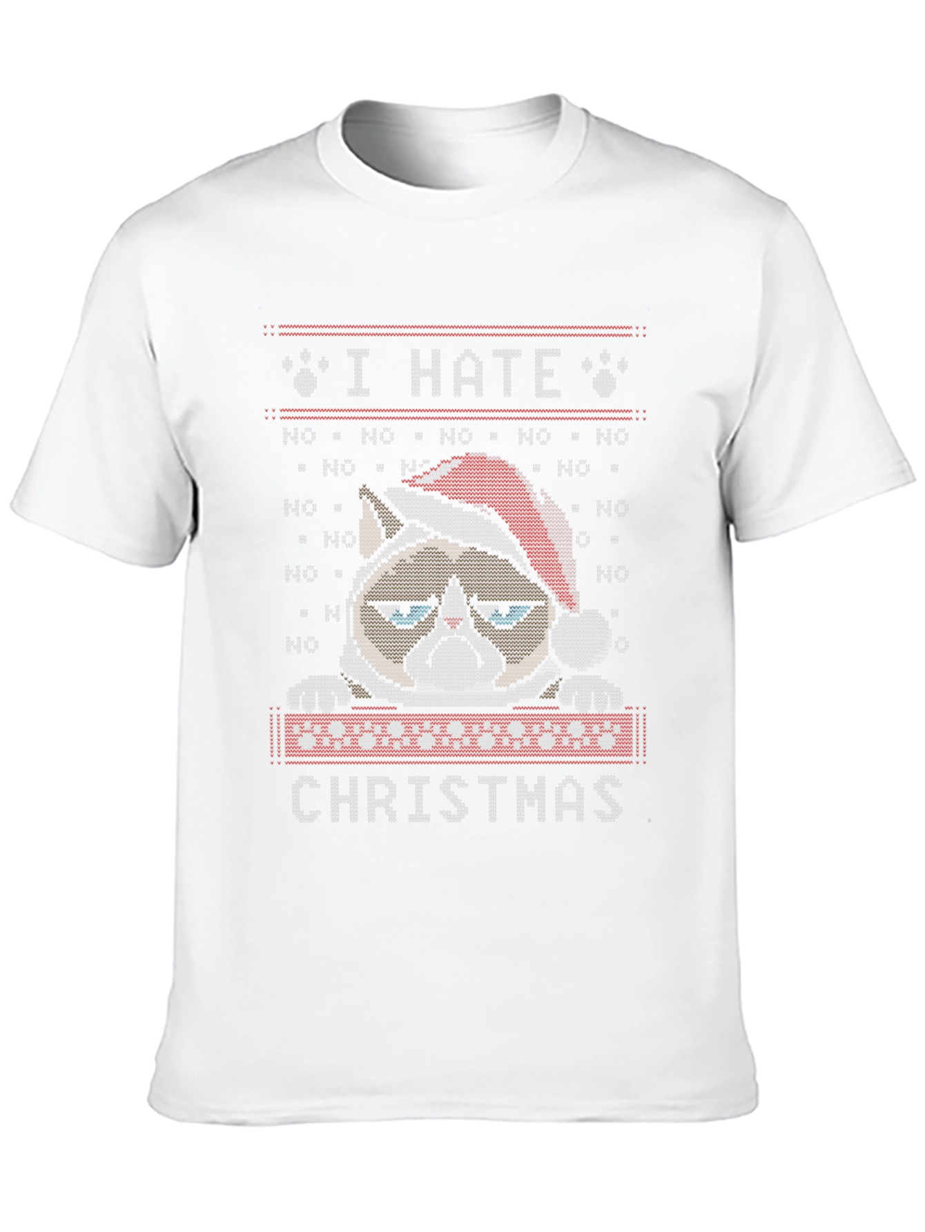 Grumpy Cat I Hate Christmas Ugly Sweater T-Shirt