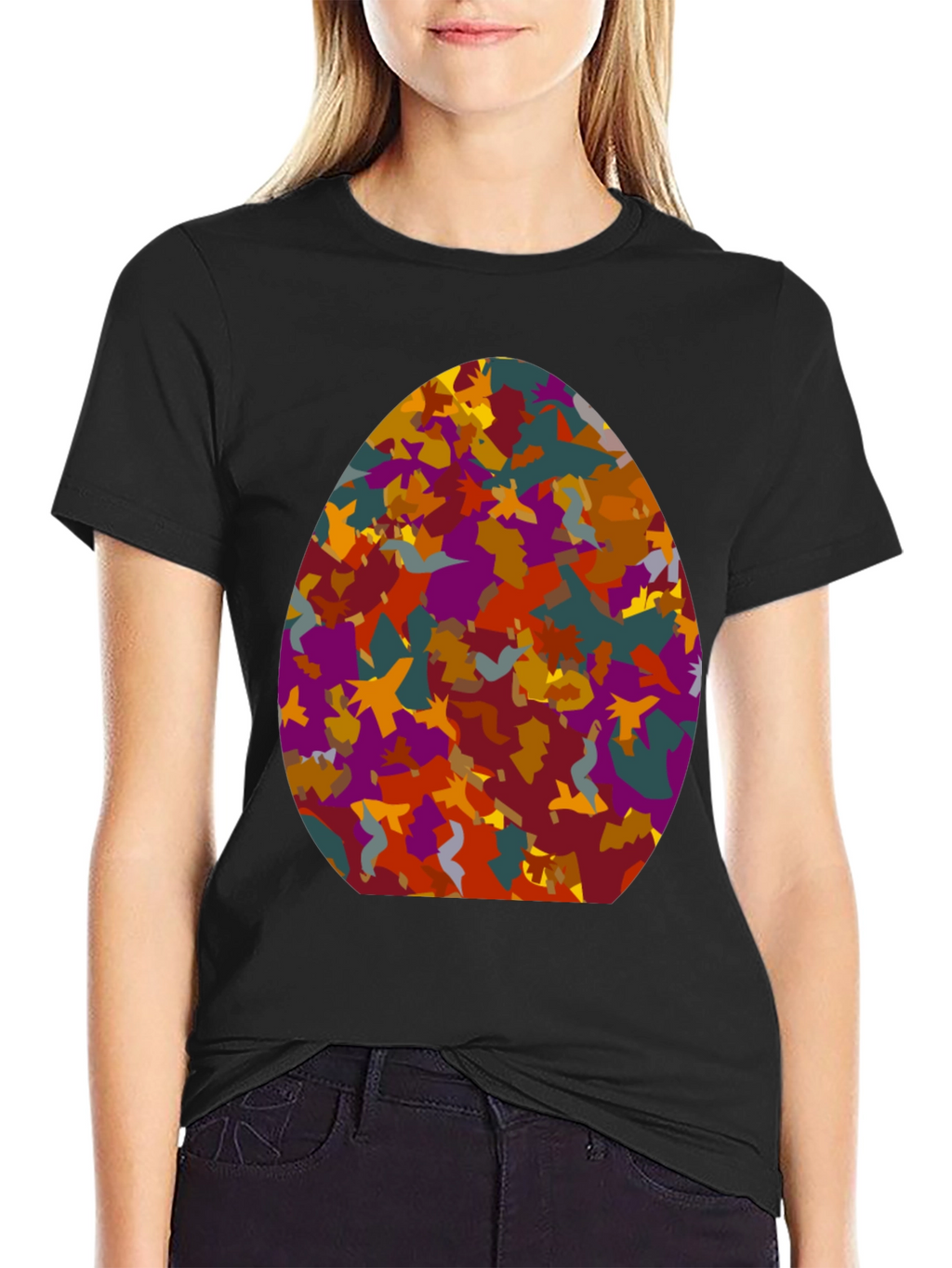 Abstract Easter Egg Tee - Novelty Design