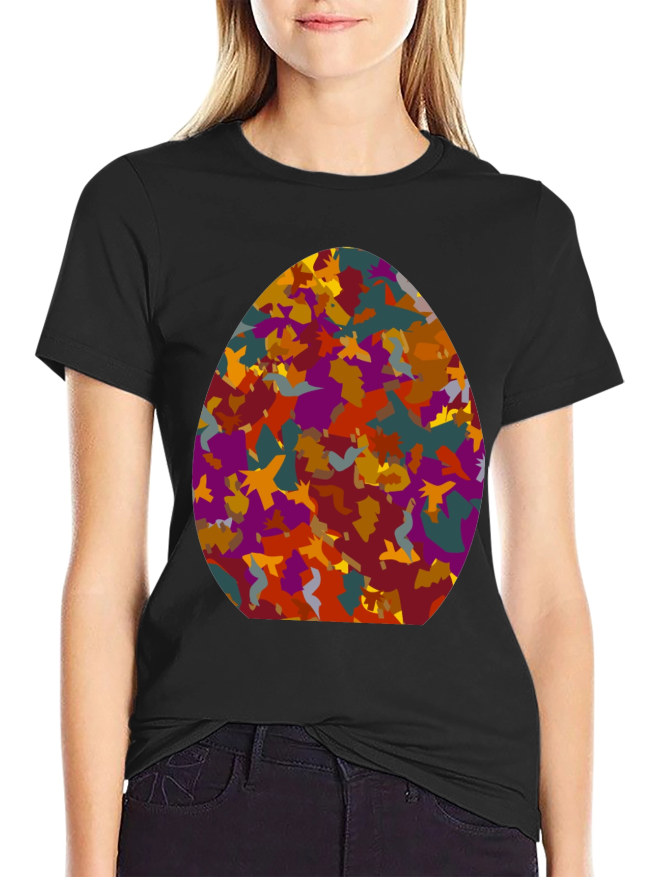 Abstract Easter Egg Tee - Novelty Design