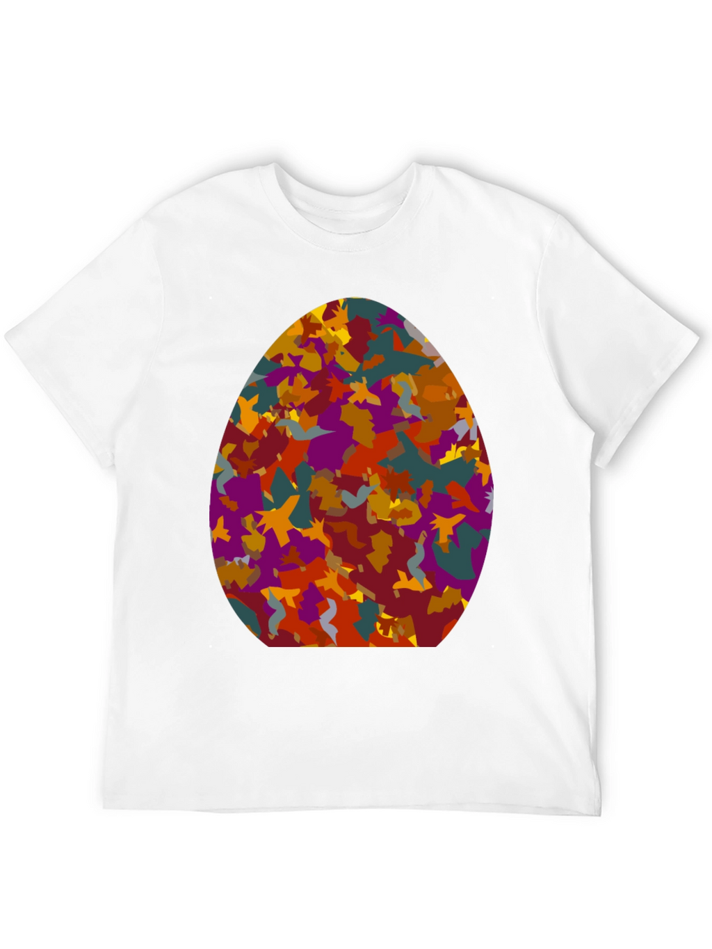 Abstract Easter Egg Tee - Novelty Design