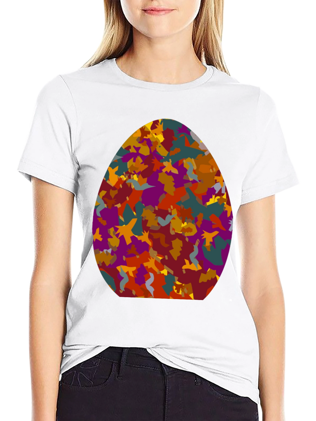 Abstract Easter Egg Tee - Novelty Design