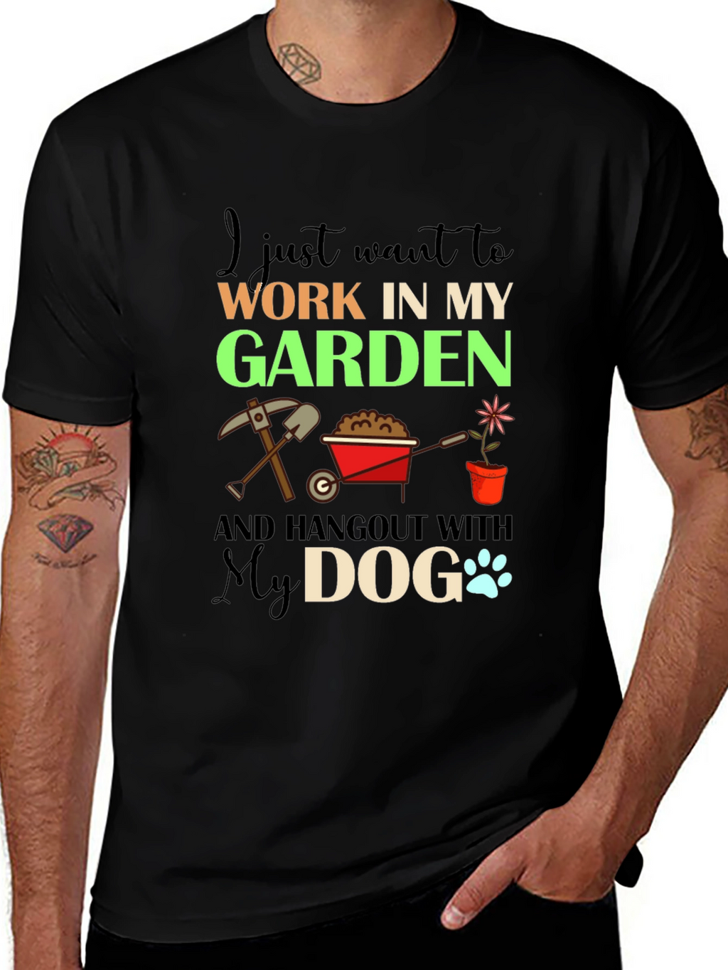 Gardening & Dog Lover T-Shirt