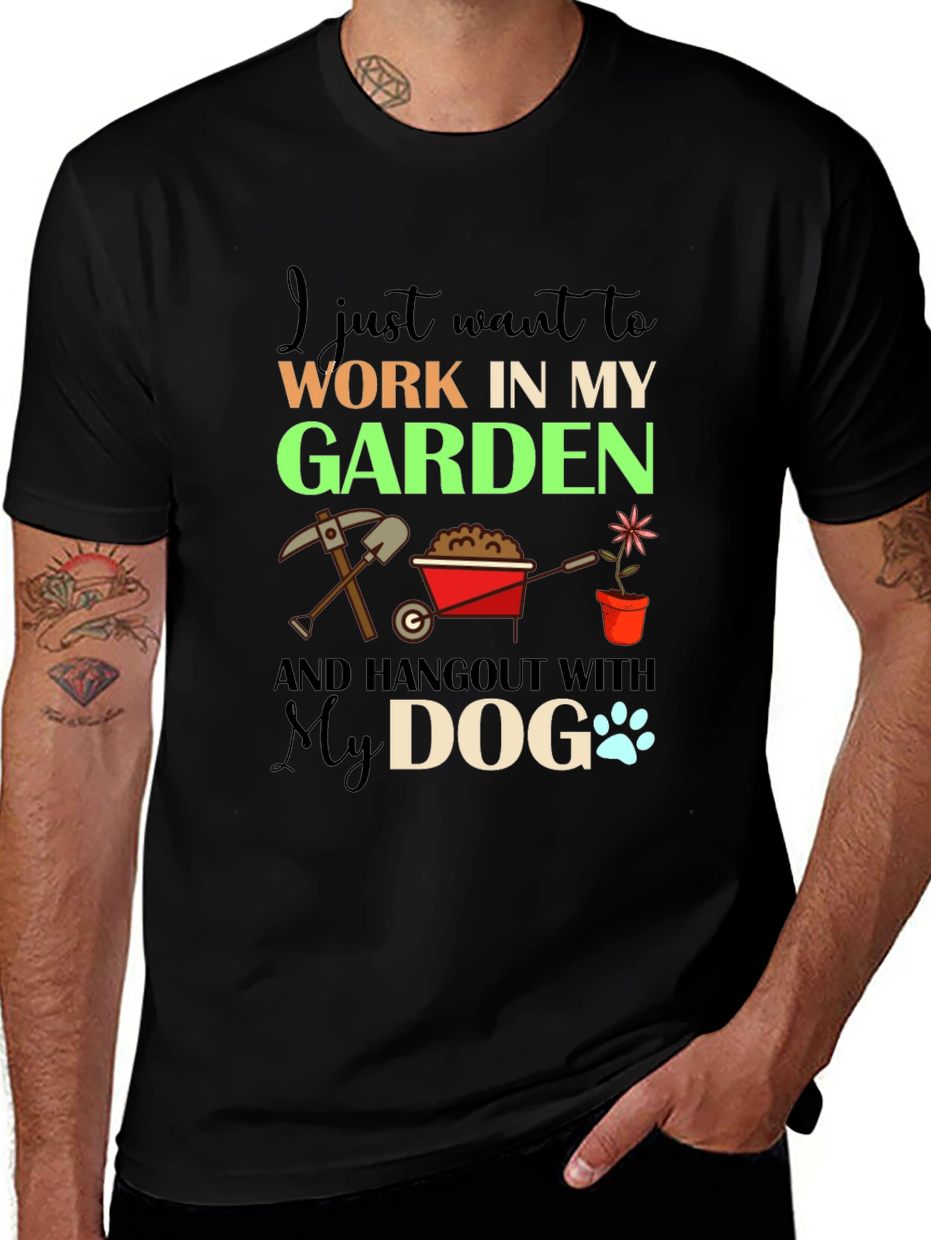 Gardening & Dog Lover T-Shirt