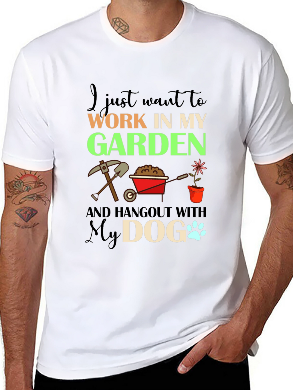 Gardening & Dog Lover T-Shirt