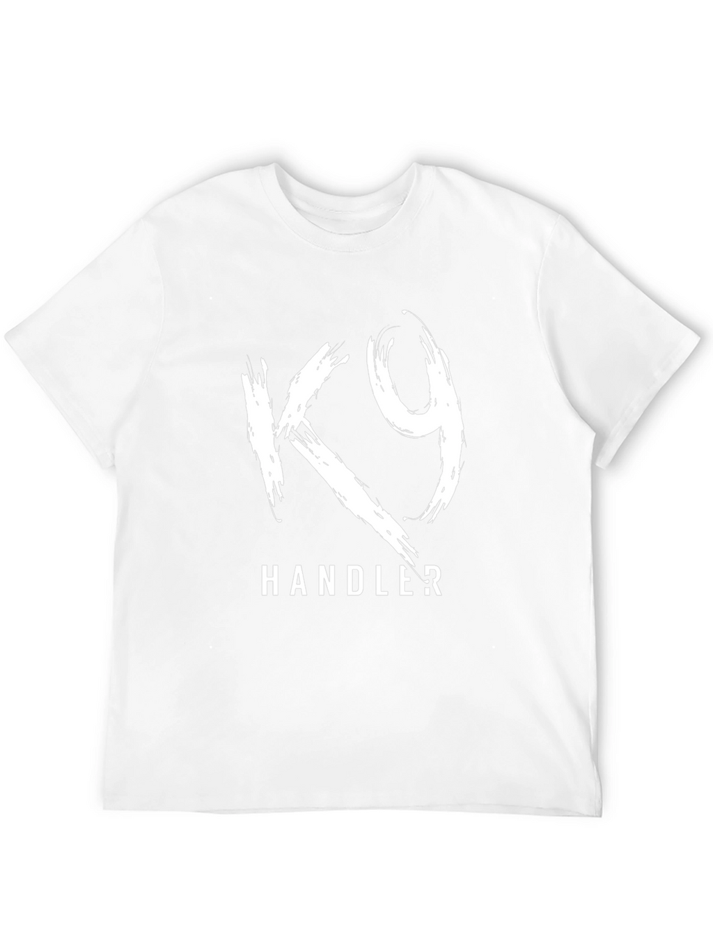 K9 Handler Graphic T-Shirt - Black Cotton Tee