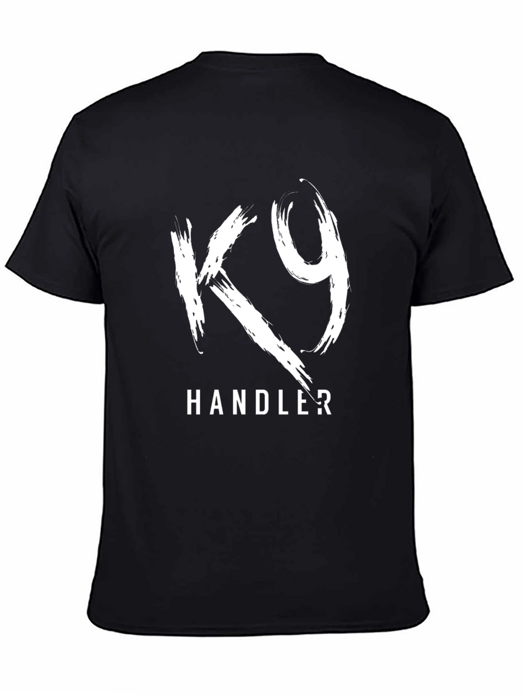 K9 Handler Graphic T-Shirt - Black Cotton Tee